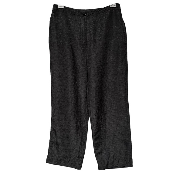 French Laundry Silk Linen Blend Crop High Rise Pants - Picture 6 of 6